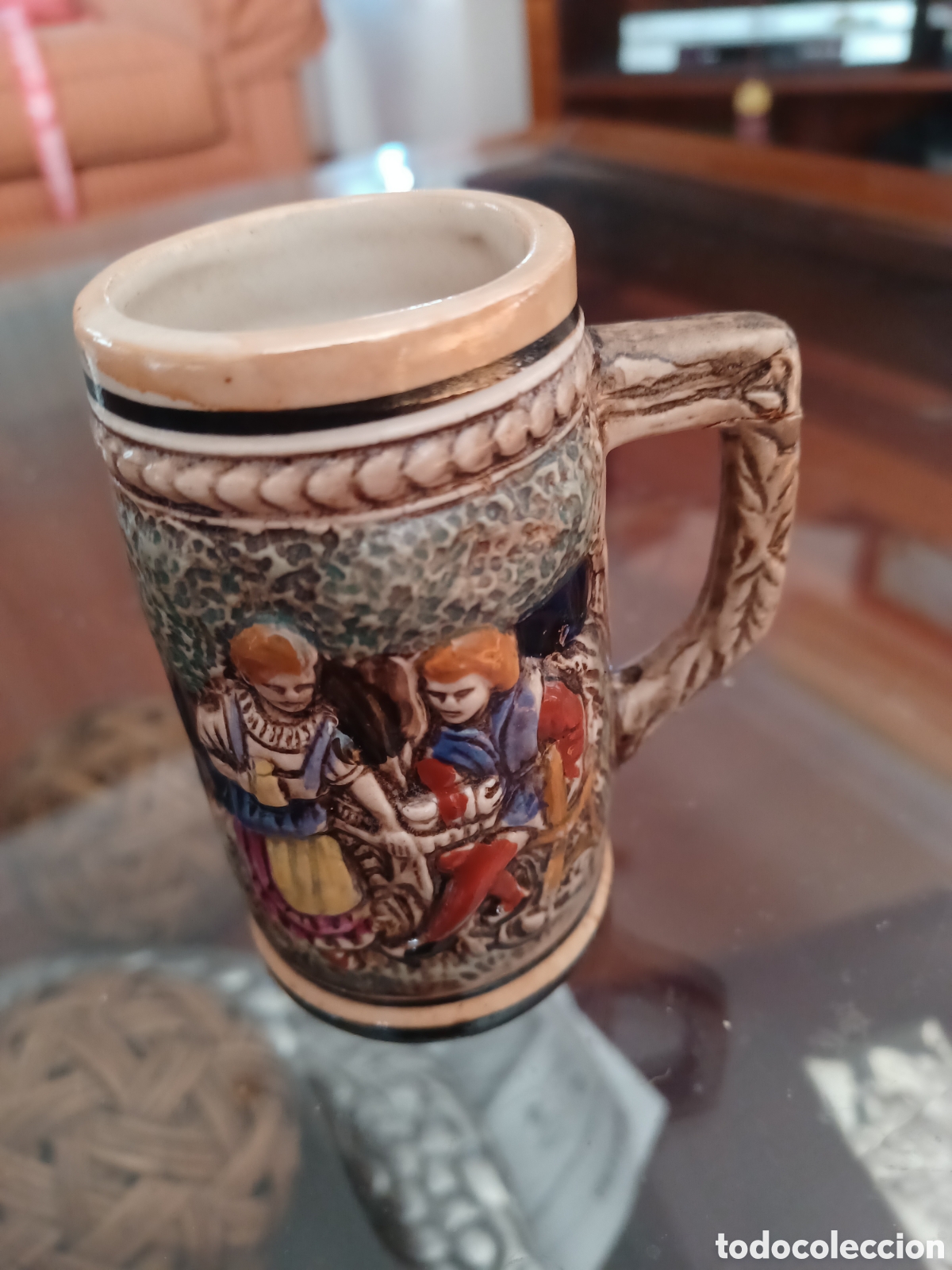 Antiquit&auml;ten: Jarrita de cerveza antigua de colwccion