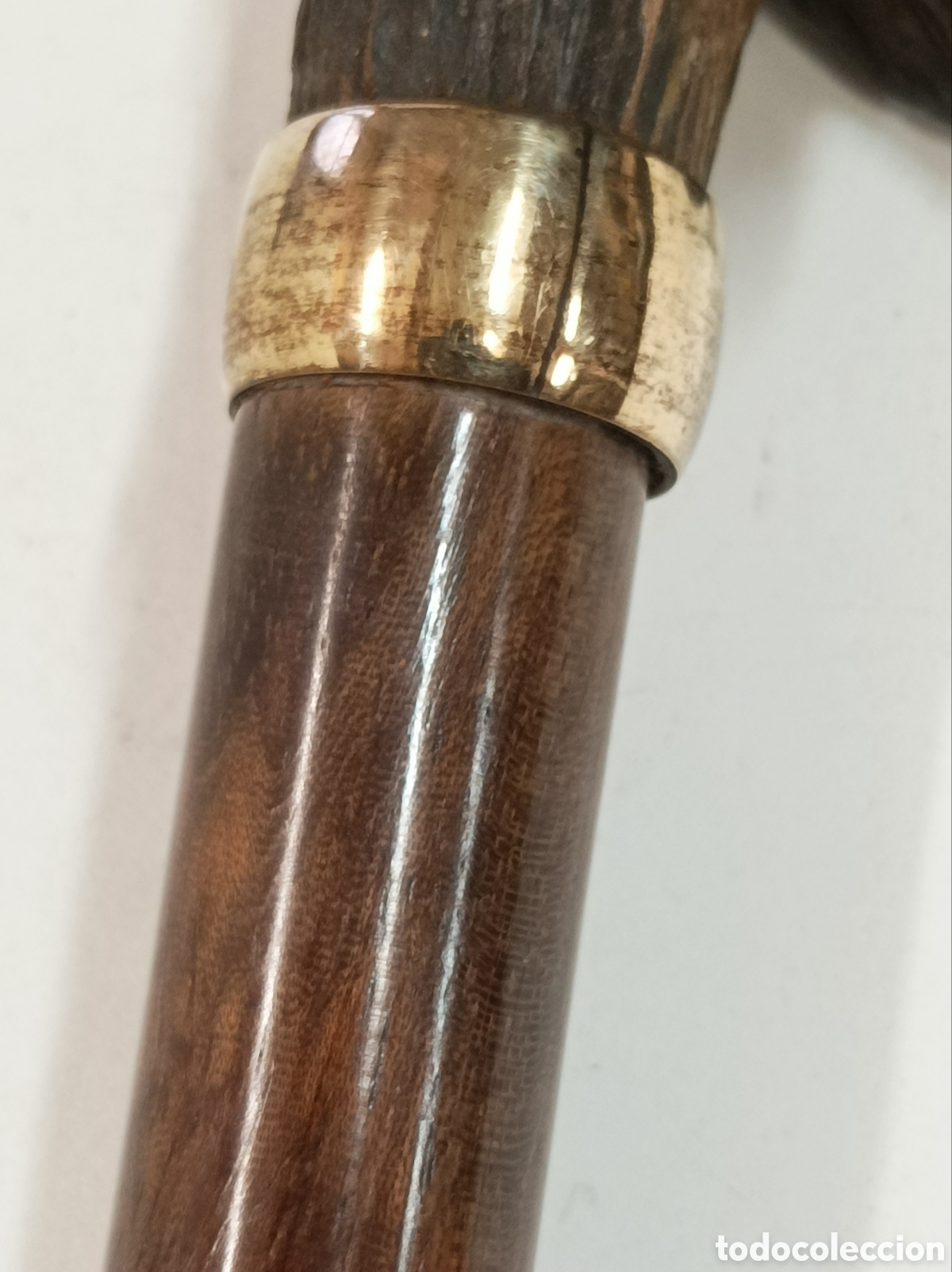 Antig&uuml;edades: Bast&oacute;n perro oro 18ct GP - Foto 10
