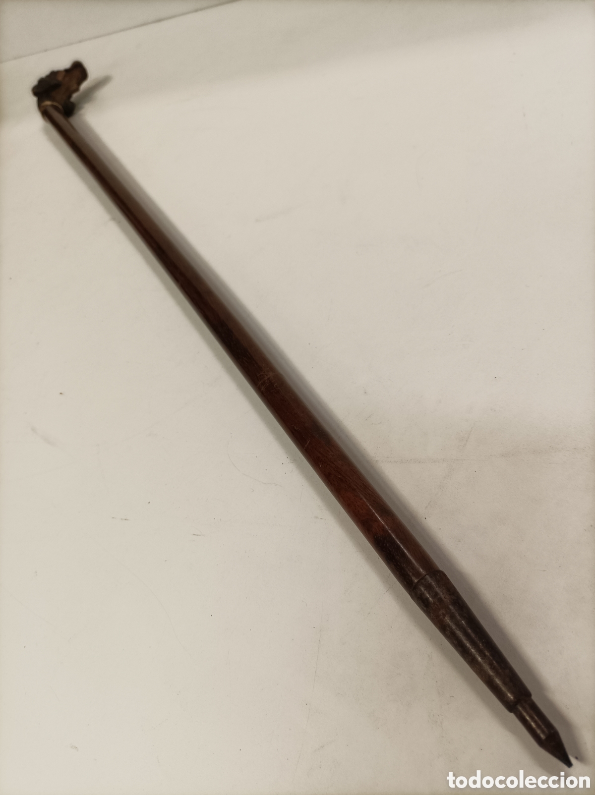 Antig&uuml;edades: Bast&oacute;n perro oro 18ct GP - Foto 11