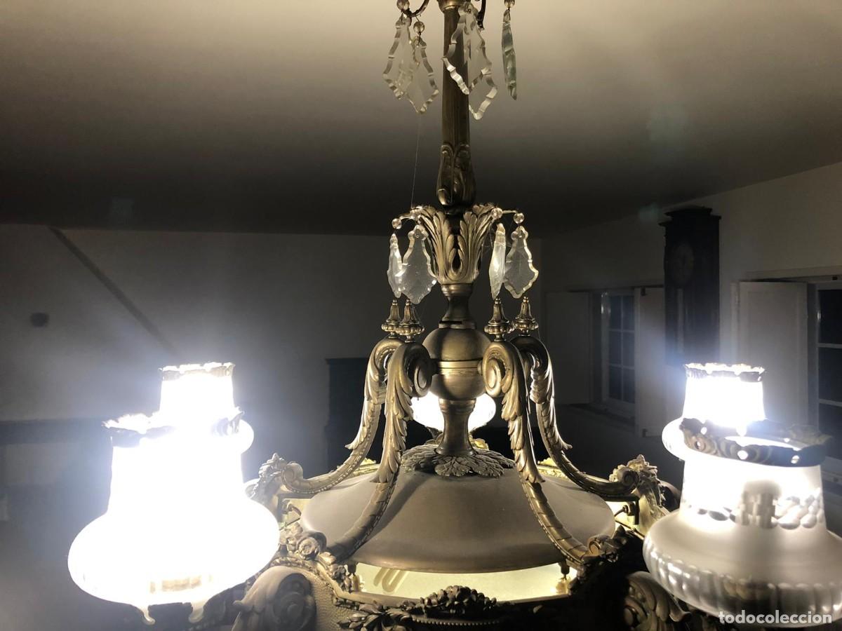 Antig&uuml;edades: L&aacute;mpara de techo antigua - Foto 2