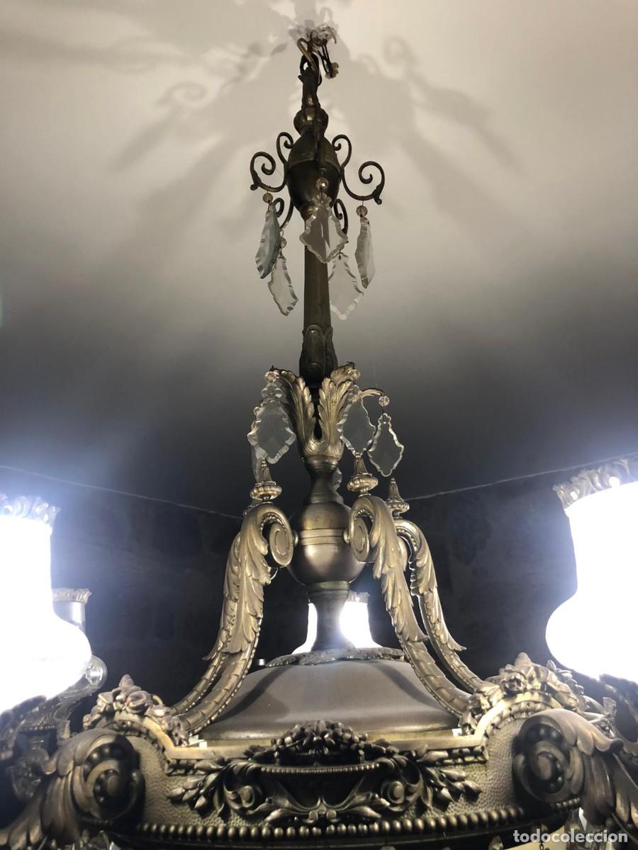 Antig&uuml;edades: L&aacute;mpara de techo antigua - Foto 5