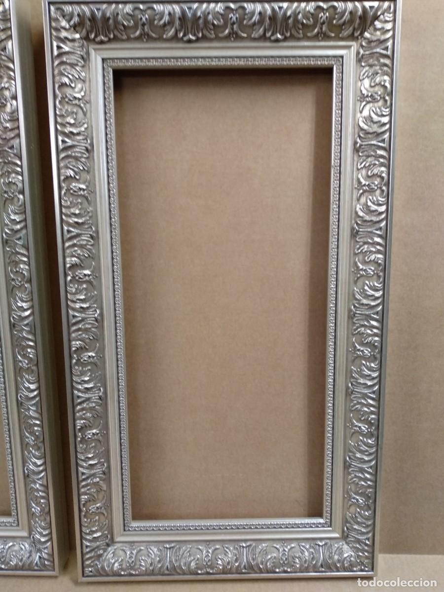Antig&uuml;edades: Lote 2 marcos plata con greca 46 x 21 - Foto 2