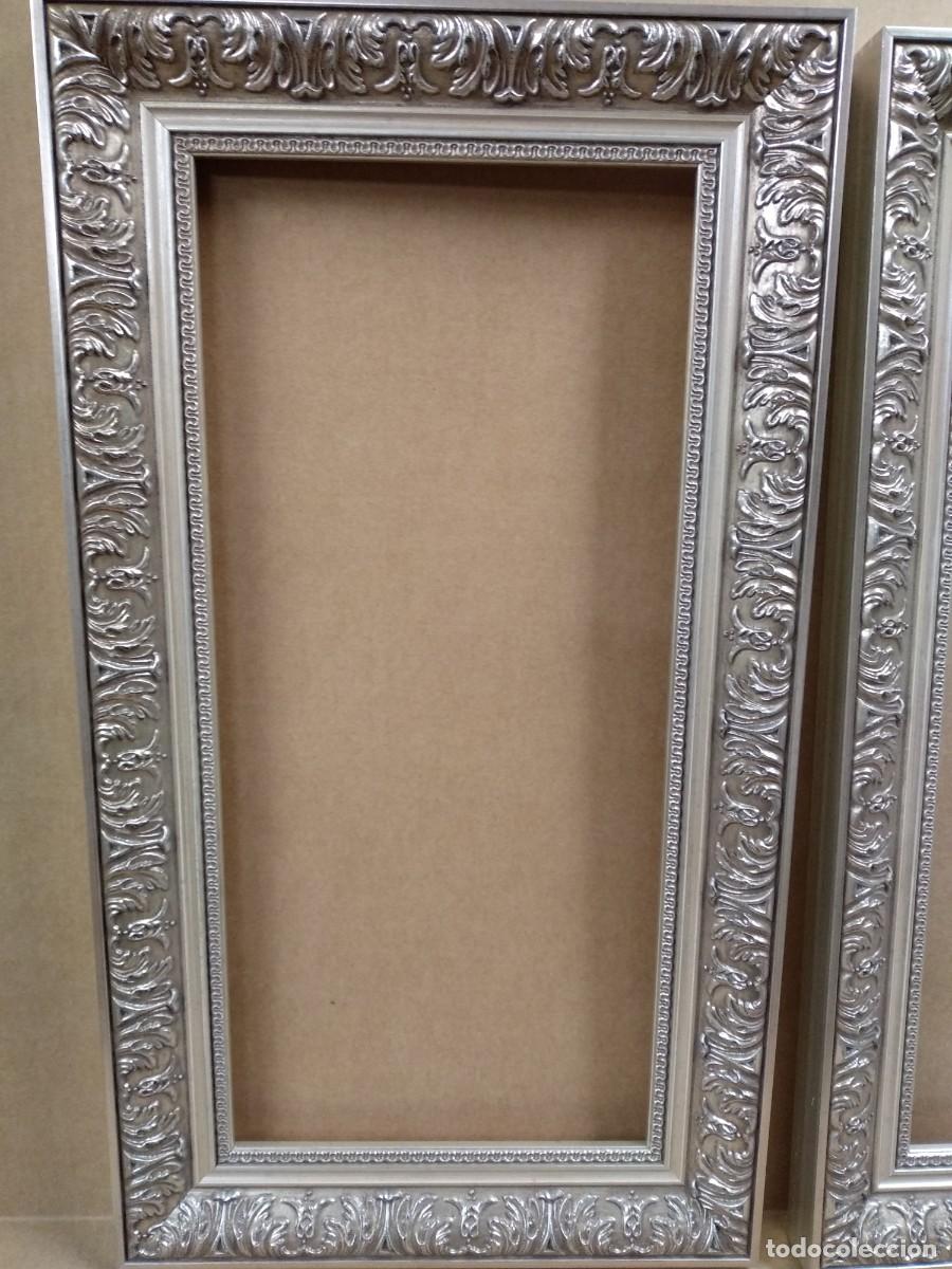 Antig&uuml;edades: Lote 2 marcos plata con greca 46 x 21 - Foto 3