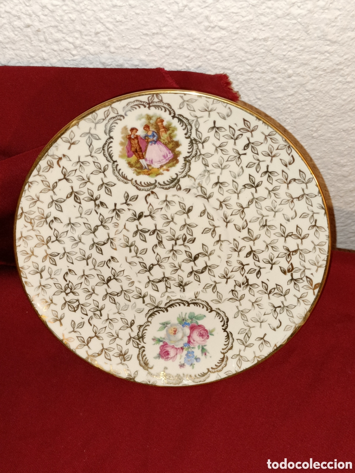 Antig&uuml;edades: Decorativo plato de Limoges. 17 cms &empty; - Foto 1