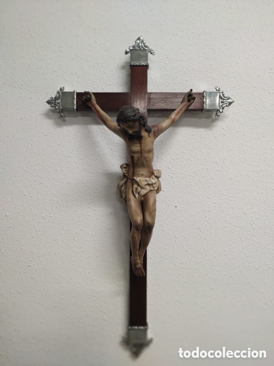 Antig&uuml;edades: Imagen Cristo crucificado - Foto 1