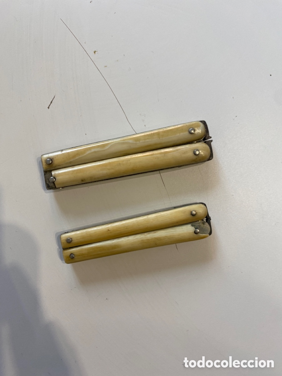 Antig&uuml;edades: Tijeras antiguas Marfil - Foto 3