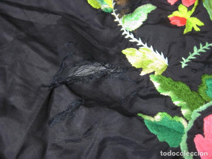 Antig&uuml;edades: MANT&Oacute;N DE MANILA NEGRO - Foto 6