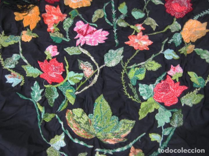 Antig&uuml;edades: MANT&Oacute;N DE MANILA NEGRO - Foto 9