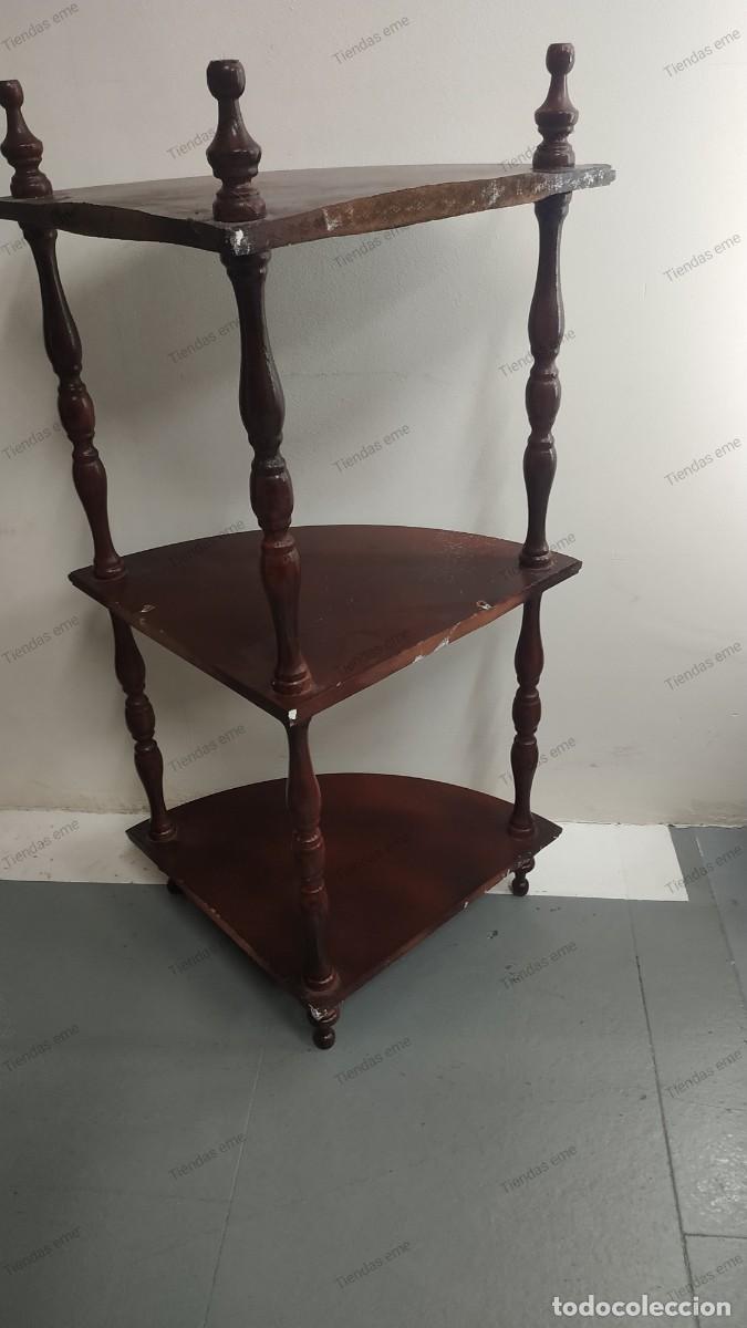 Antig&uuml;edades: ESTANTER&Iacute;A RINCONERA DE PARED - Foto 3