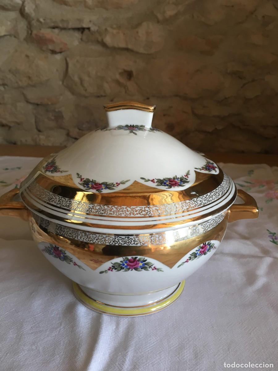 Antig&uuml;edades: JUEGO DE CONSOME PORCELANA - Foto 4