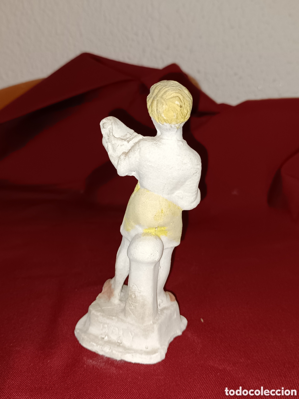 Antig&uuml;edades: Figura de guitarrista. 13 cms - Foto 2