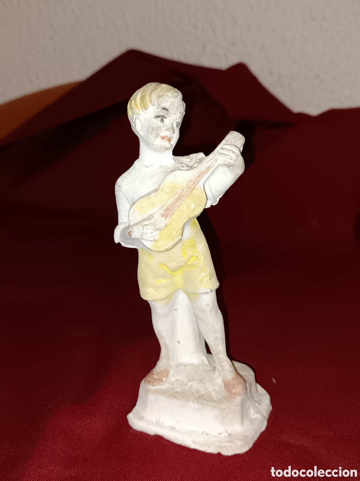 Antig&uuml;edades: Figura de guitarrista. 13 cms - Foto 1