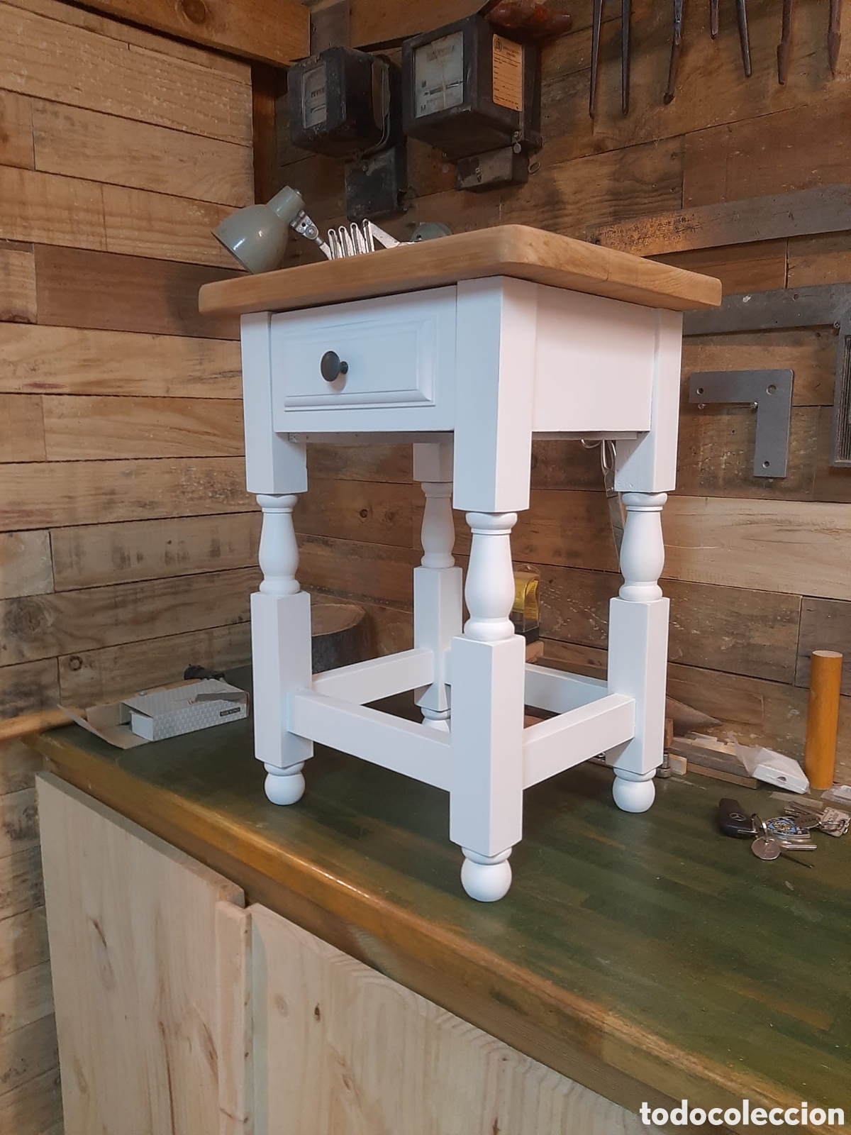Antig&uuml;edades: MESA AUXILIAR RESTAURADA - Foto 3