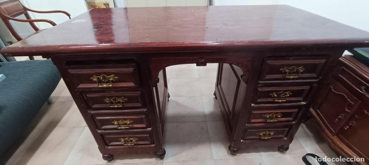 Antig&uuml;edades: Mesa vintage oficina - Foto 2
