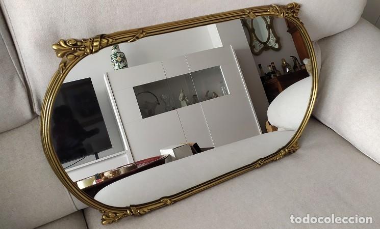 espejo ovalado - marco de madera - Acheter Autres objets de décoration  vintage sur todocoleccion