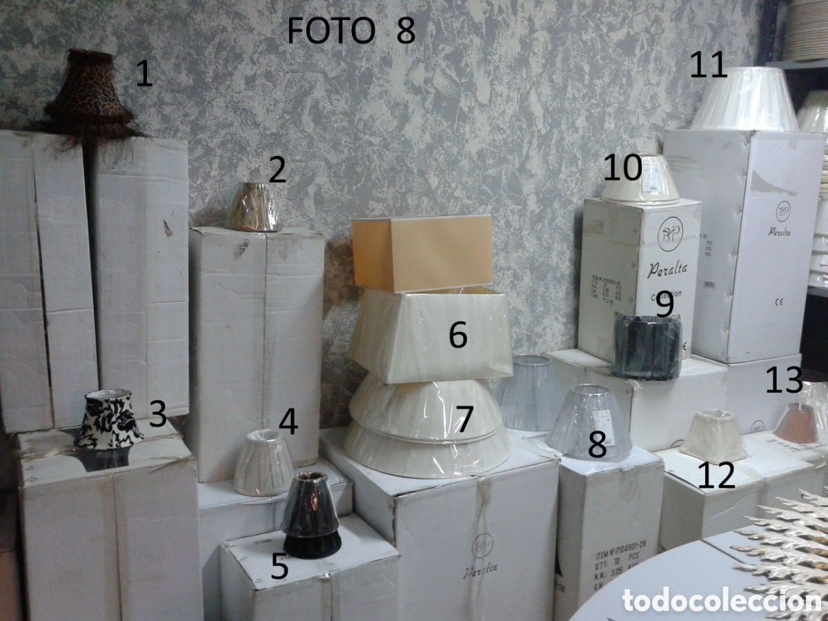 Antig&uuml;edades: pantalla para lampara ( nueva) - Foto 13