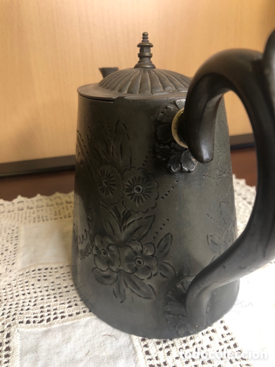 Antig&uuml;edades: CAFETERA VICTORIANA 1900/25 - Foto 2