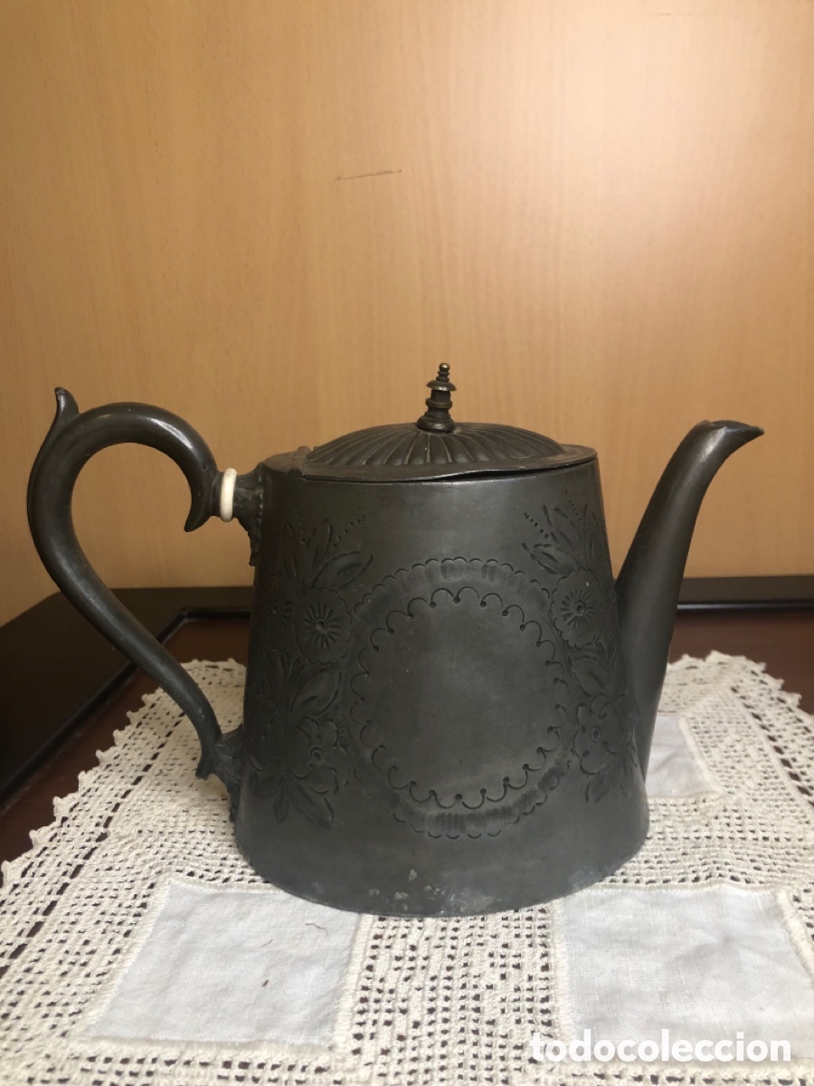 Antig&uuml;edades: CAFETERA VICTORIANA 1900/25 - Foto 4