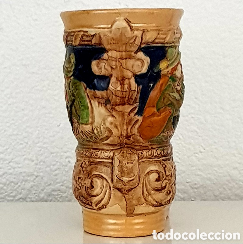 Antig&uuml;edades: Bota Cer&aacute;mica Decorada - Foto 4