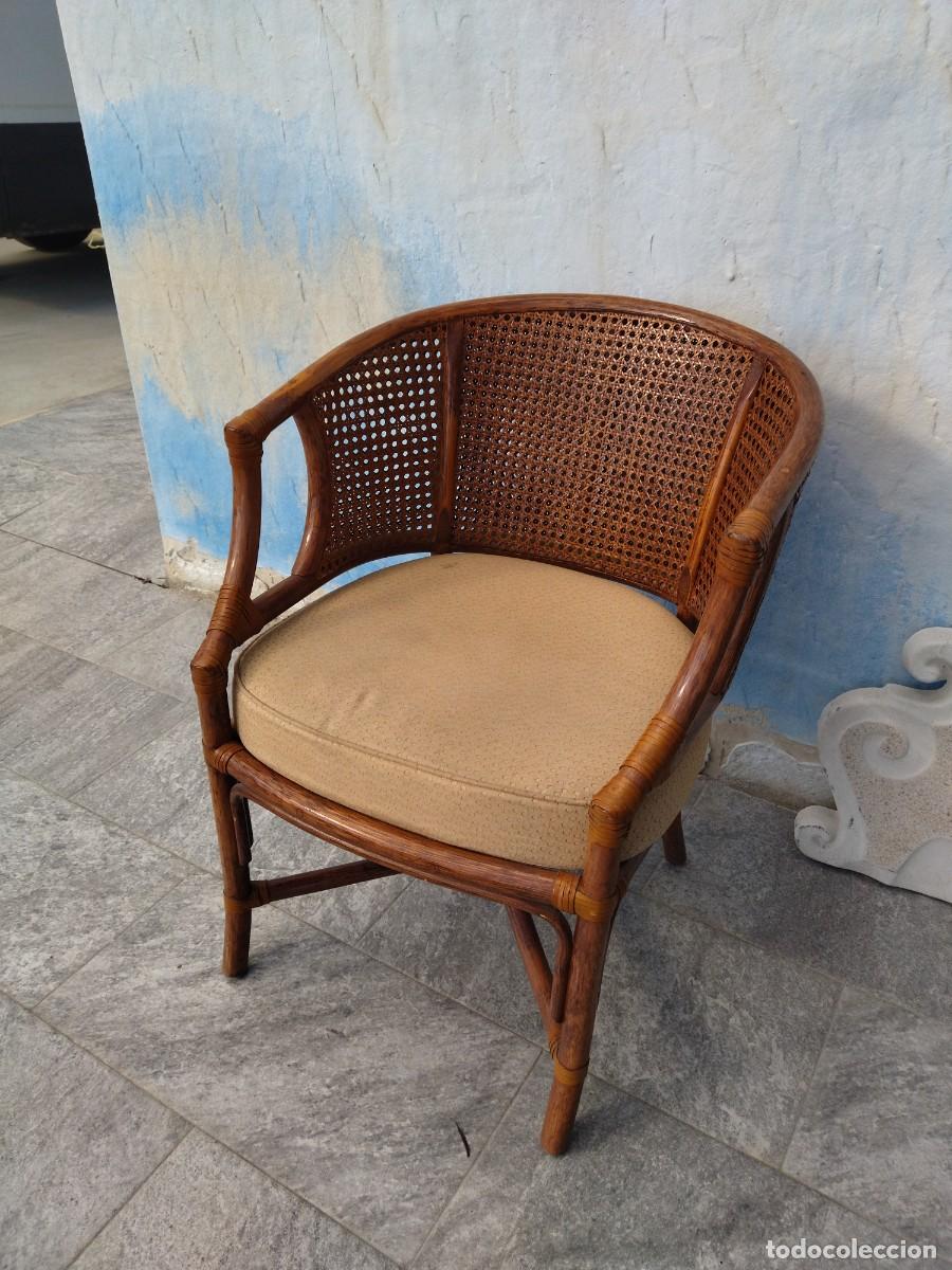Antig&uuml;edades: Antiguo Sill&oacute;n estilo Balin&eacute;s de bamb&uacute; y rat&aacute;n - Foto 1