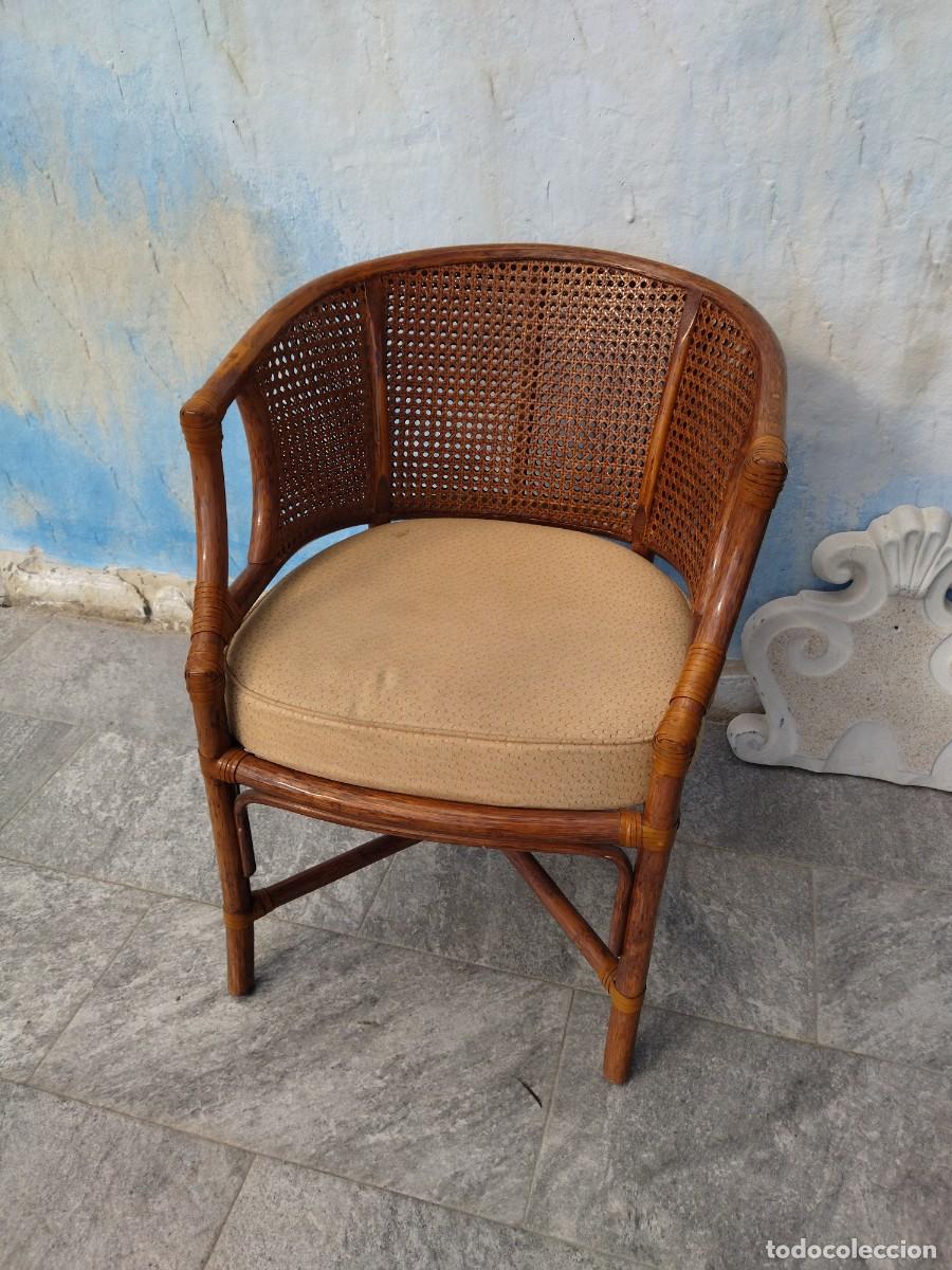 Antig&uuml;edades: Antiguo Sill&oacute;n estilo Balin&eacute;s de bamb&uacute; y rat&aacute;n - Foto 2