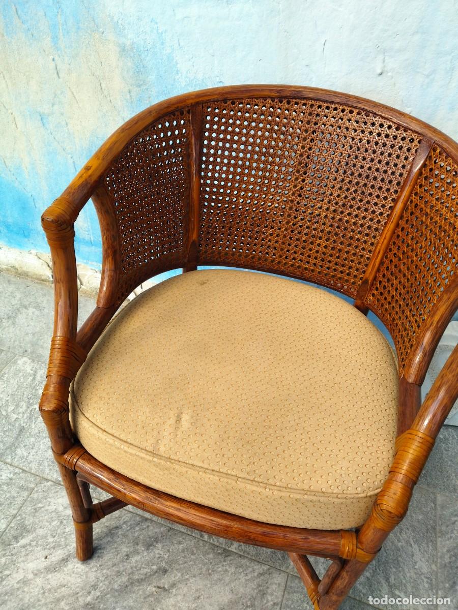 Antig&uuml;edades: Antiguo Sill&oacute;n estilo Balin&eacute;s de bamb&uacute; y rat&aacute;n - Foto 5