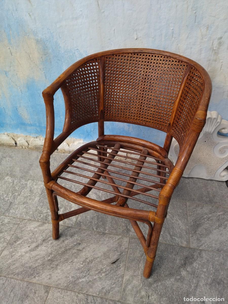 Antig&uuml;edades: Antiguo Sill&oacute;n estilo Balin&eacute;s de bamb&uacute; y rat&aacute;n - Foto 10