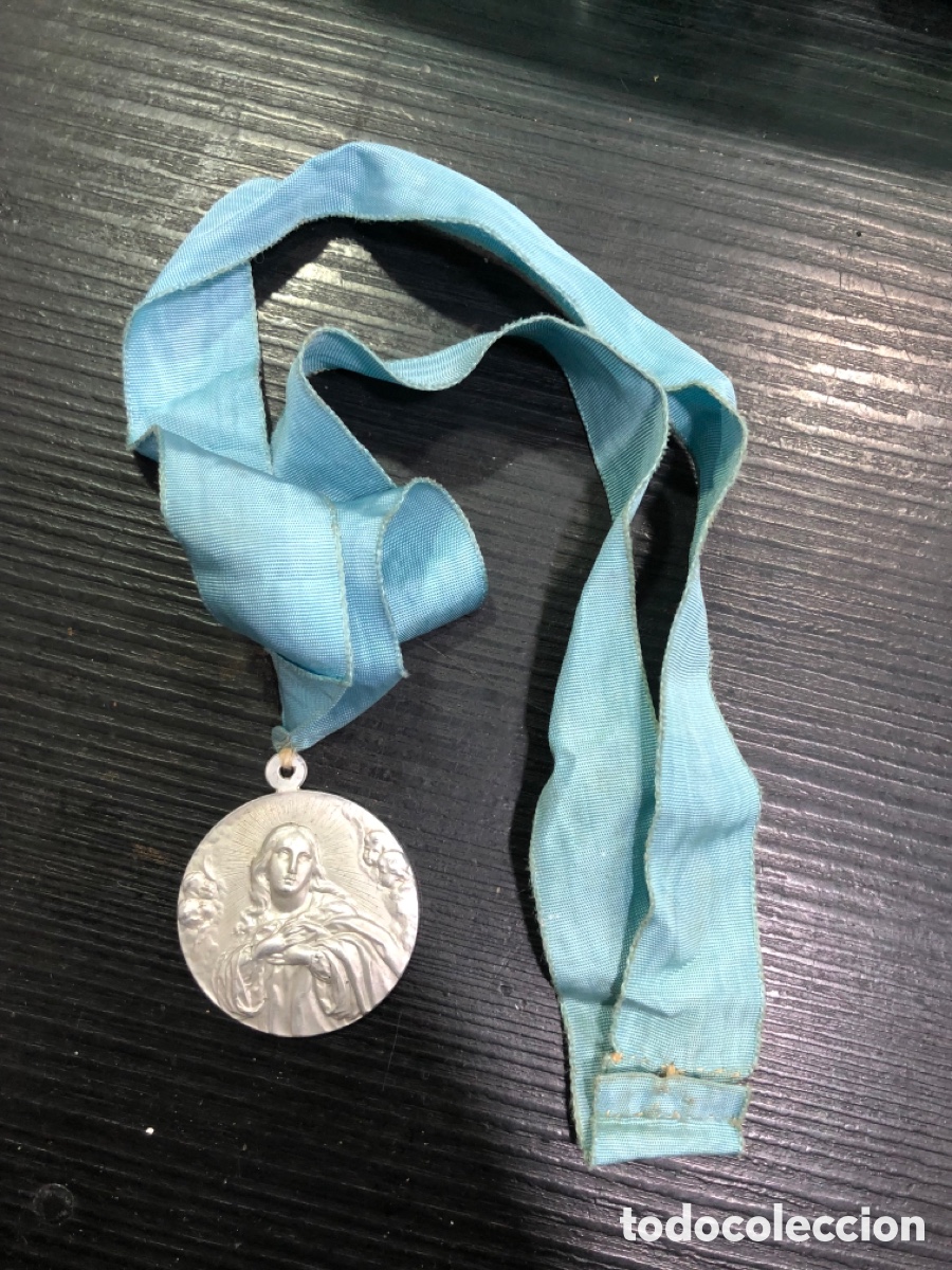 Antig&uuml;edades: Medalla religiosa de aluminio (L60) - Foto 1