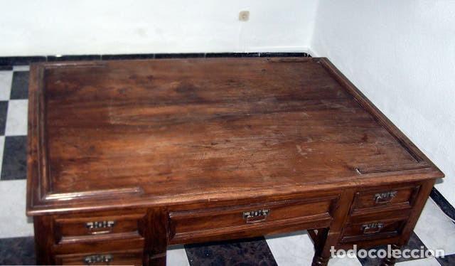 Antig&uuml;edades: Mesa de escritorio de despacho - Foto 3