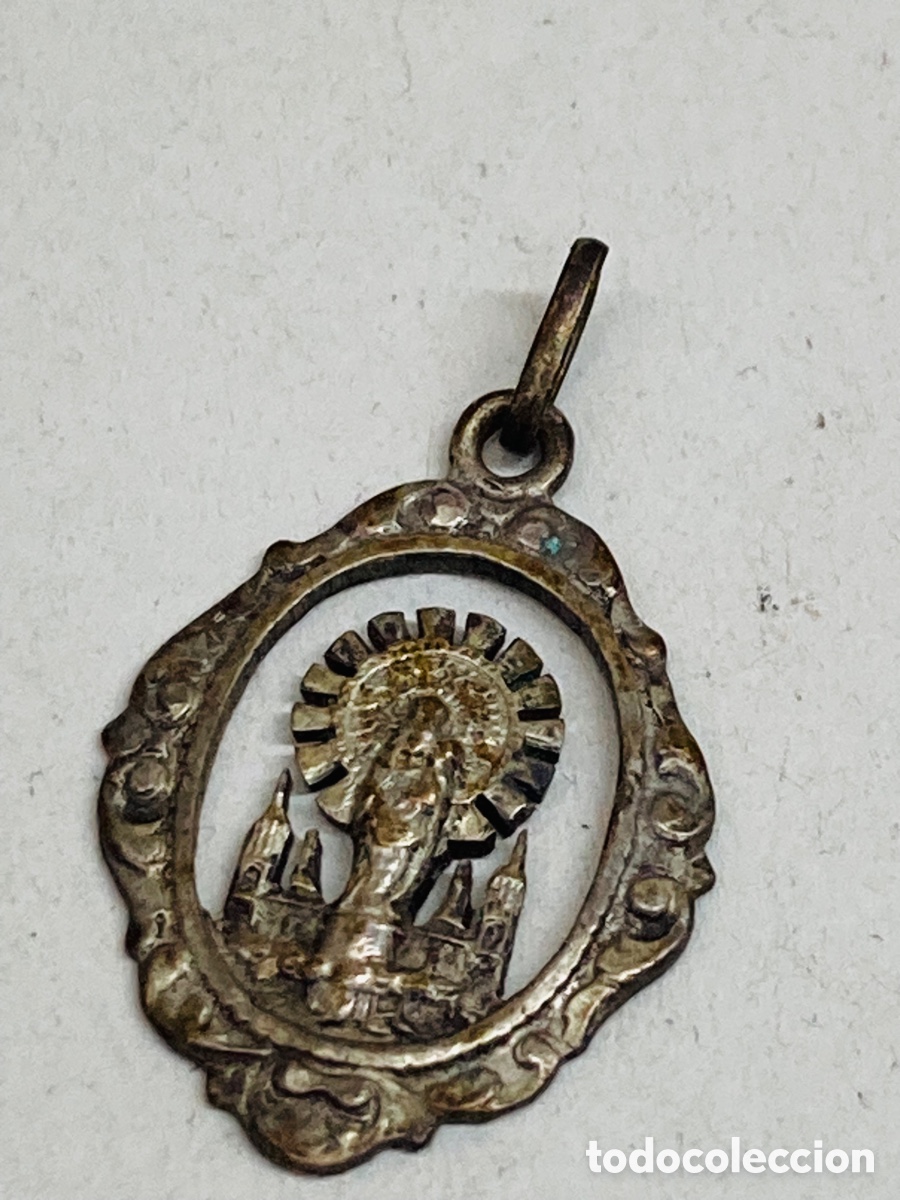 Antig&uuml;edades: Medalla de plata religiosa - Foto 1