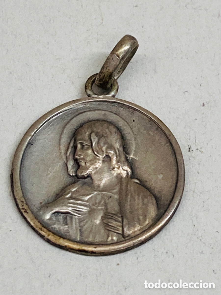 Antig&uuml;edades: Medalla religiosa de plata - Foto 1