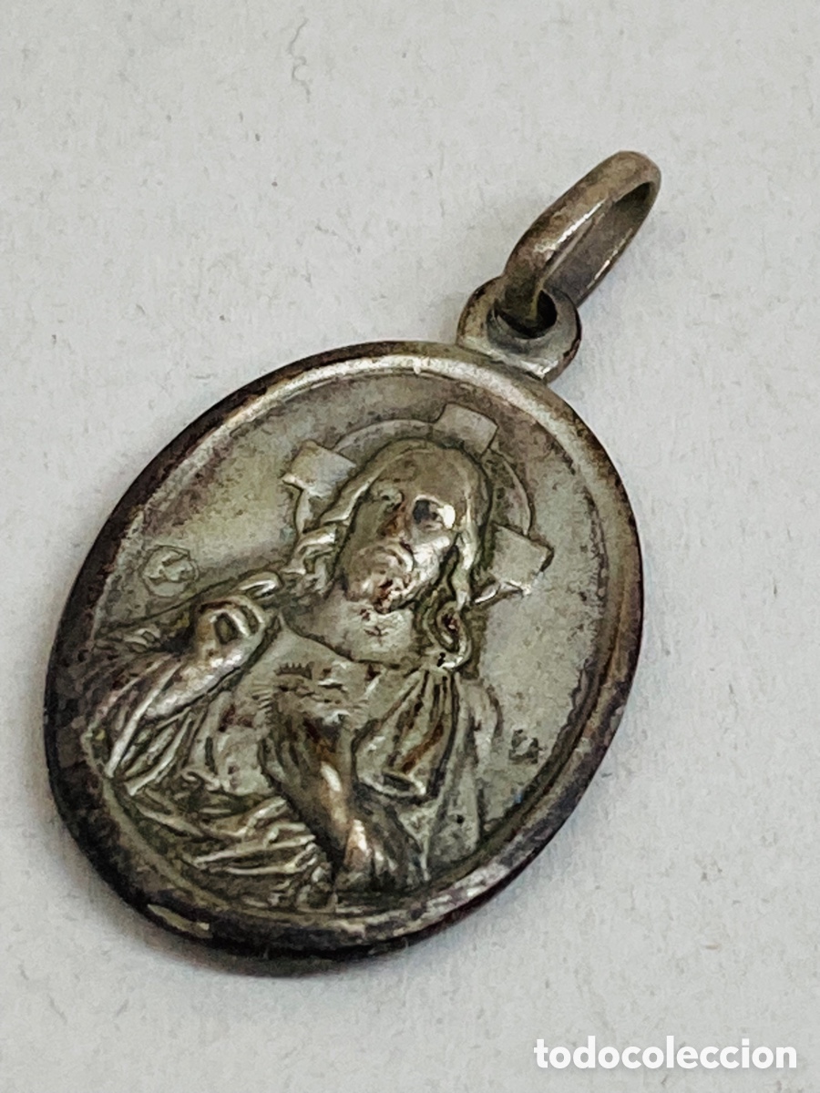 Antig&uuml;edades: Medalla de plata religiosa - Foto 1