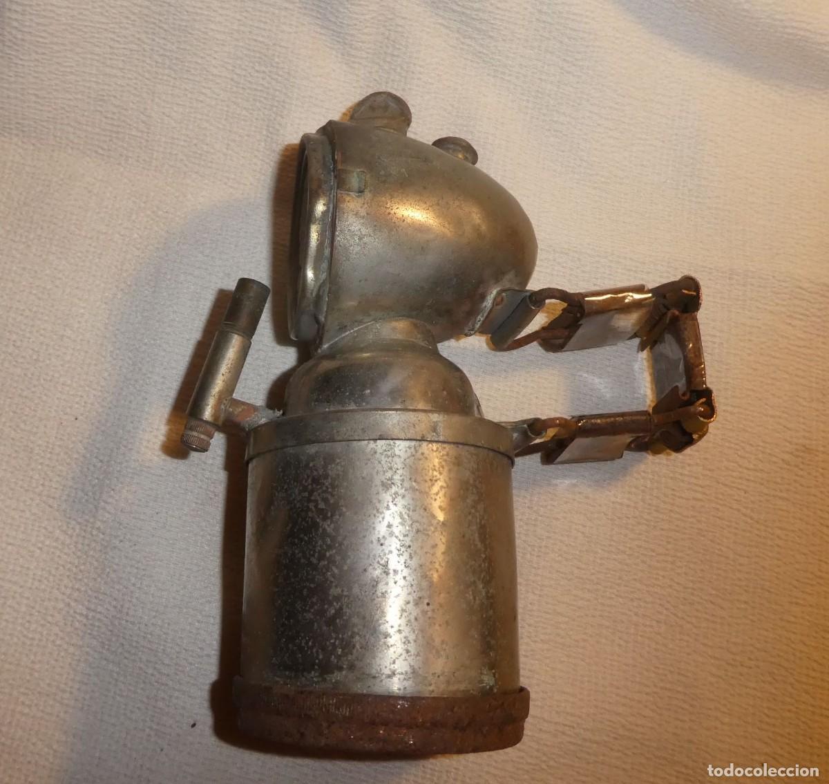 Antig&uuml;edades: FARO DE BICICLETA DE CARBURO JMPEX , INCOMPLETO - Foto 1