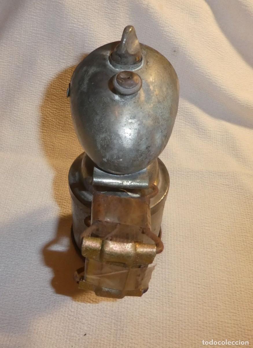 Antig&uuml;edades: FARO DE BICICLETA DE CARBURO JMPEX , INCOMPLETO - Foto 3