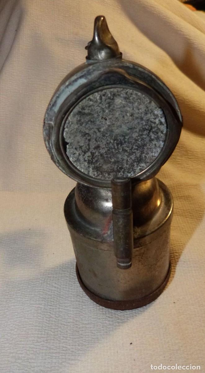 Antig&uuml;edades: FARO DE BICICLETA DE CARBURO JMPEX , INCOMPLETO - Foto 4