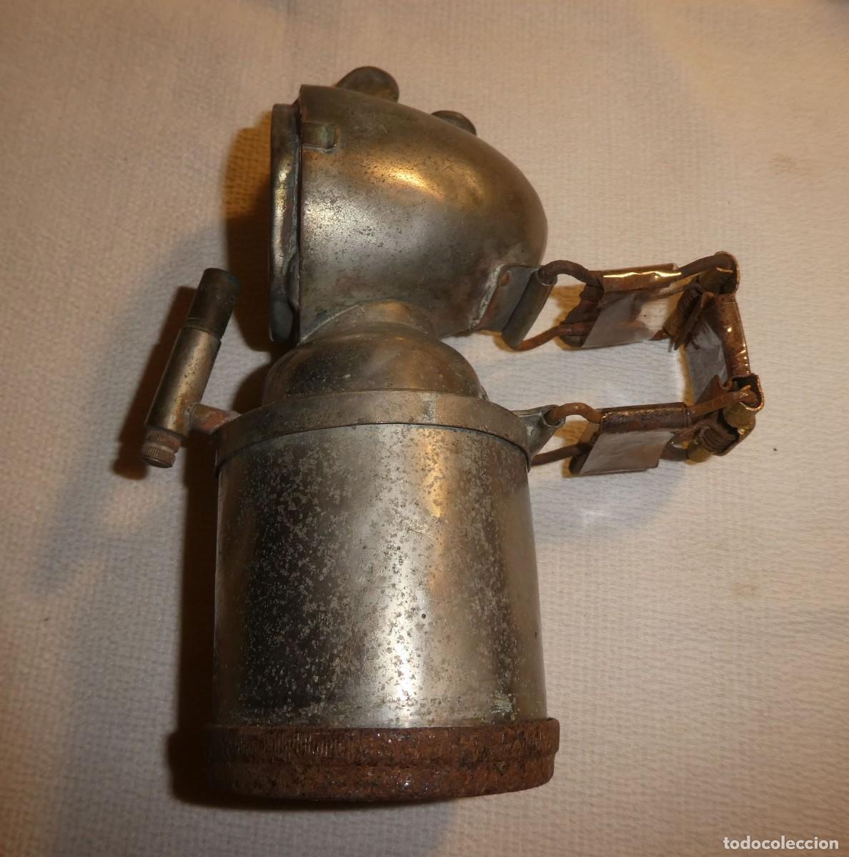 Antig&uuml;edades: FARO DE BICICLETA DE CARBURO JMPEX , INCOMPLETO - Foto 5