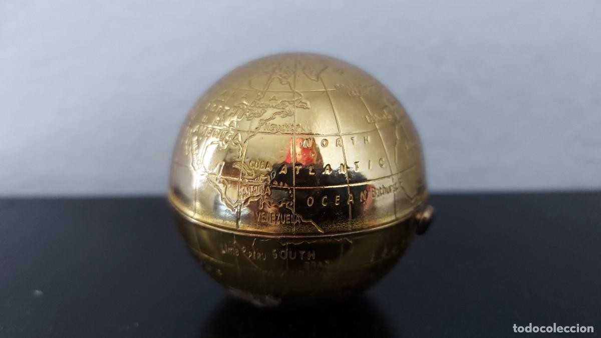 Antig&uuml;edades: ANTIGUA POLVERA GLOBO TERRAQUEO - Foto 4