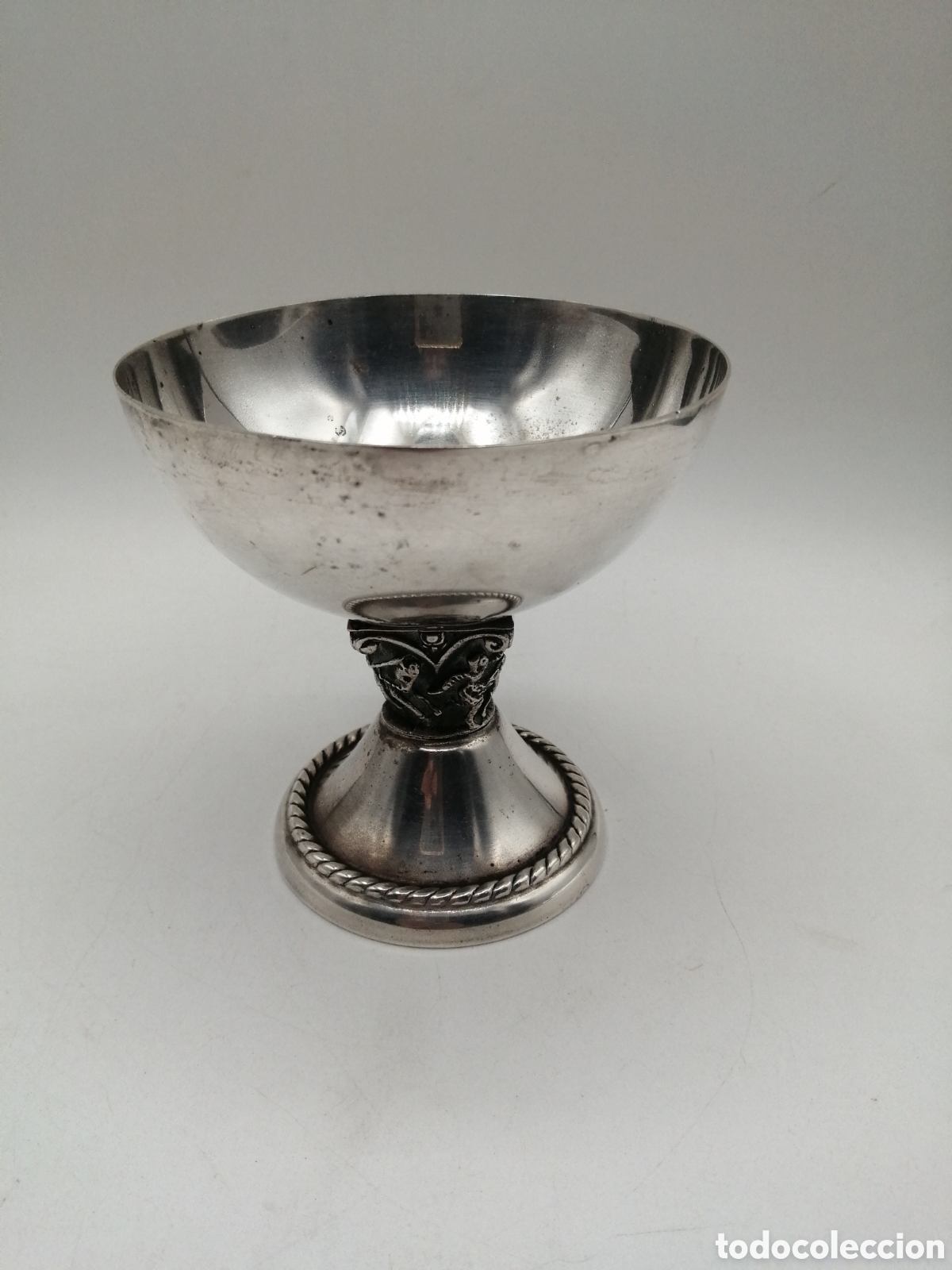 Antig&uuml;edades: Copa metal plateado - Foto 2