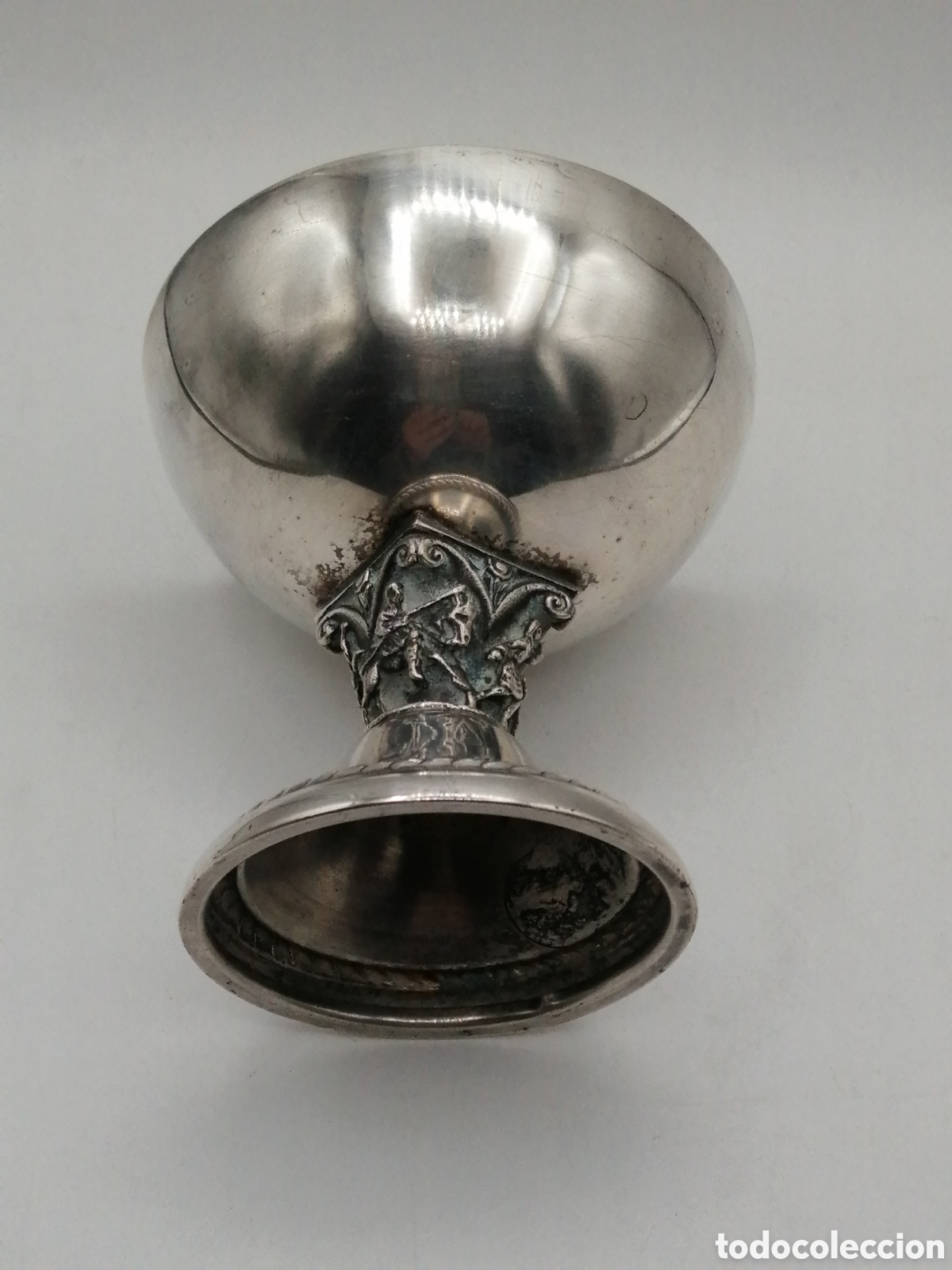 Antig&uuml;edades: Copa metal plateado - Foto 4