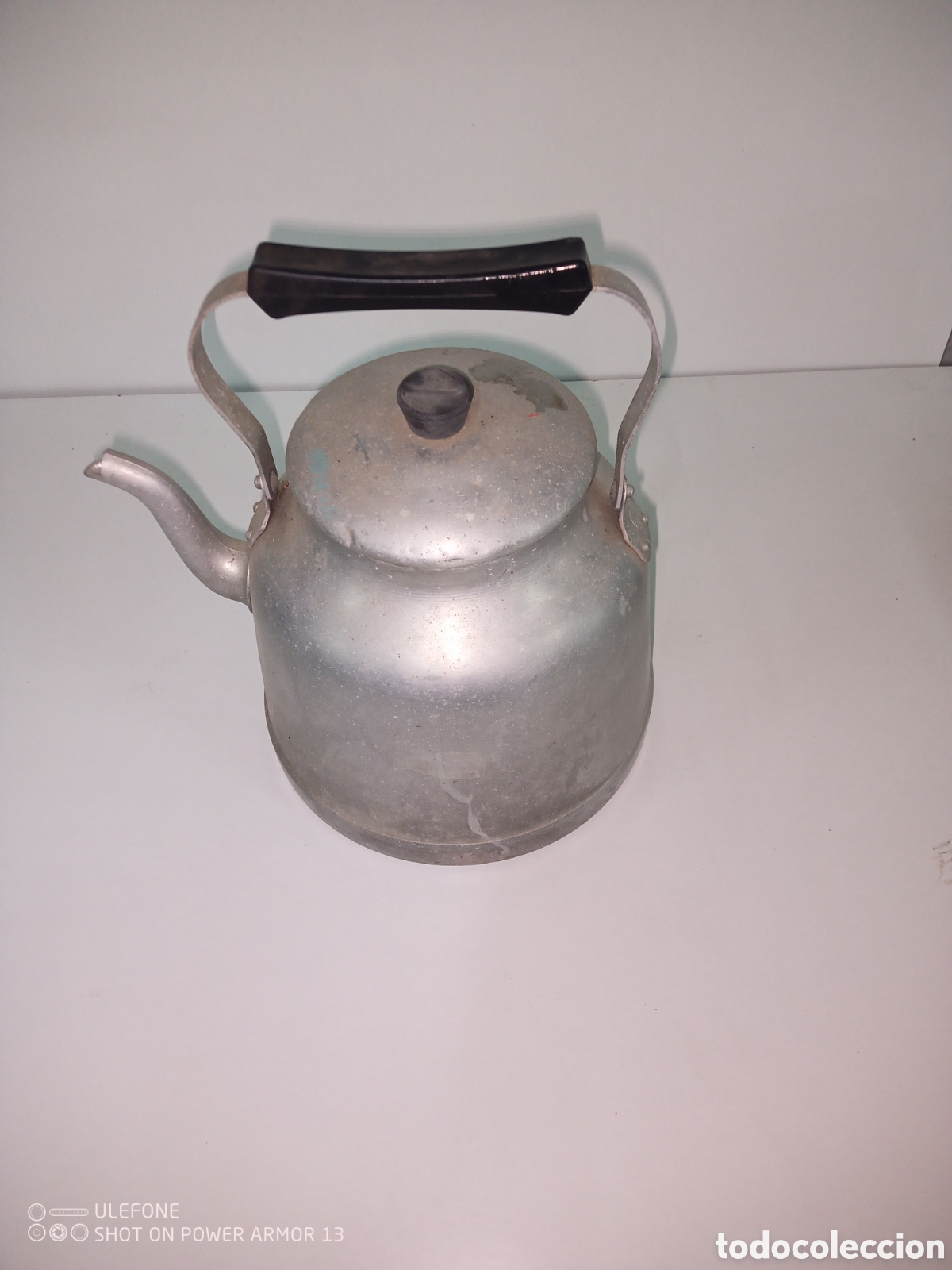 Antig&uuml;edades: Antigua cafetera aluminio - Foto 3