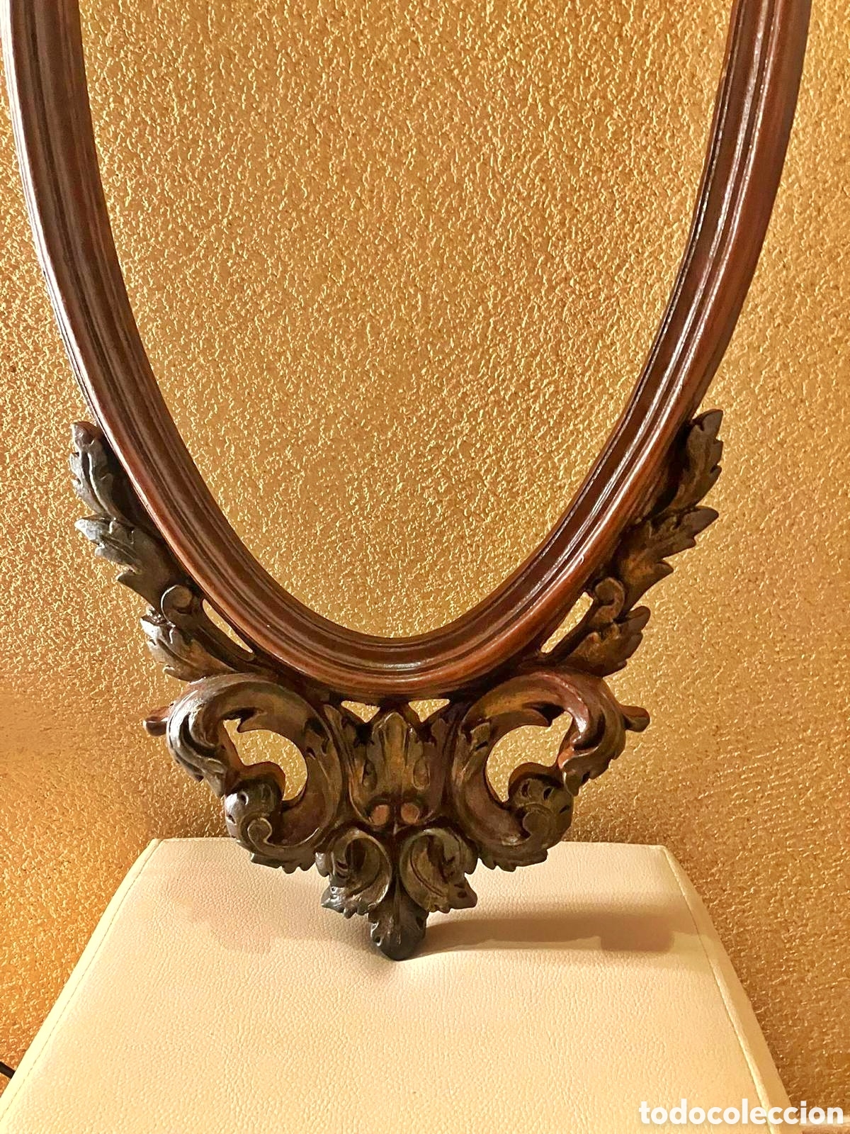 Antig&uuml;edades: Marco de madera con resina. - Foto 4