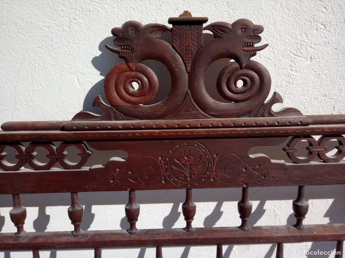 Antig&uuml;edades: Antiguo cabecero principios del XIX - Foto 3