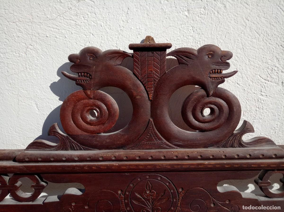 Antig&uuml;edades: Antiguo cabecero principios del XIX - Foto 4