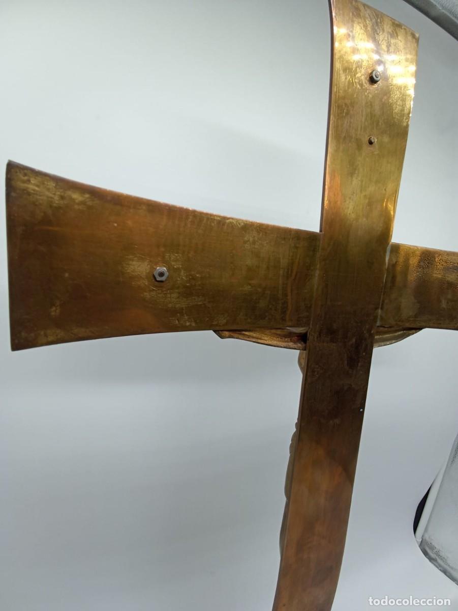 Antig&uuml;edades: CRUZ ALTAR BRONCE GRAN TAMA&Ntilde;O - Foto 8