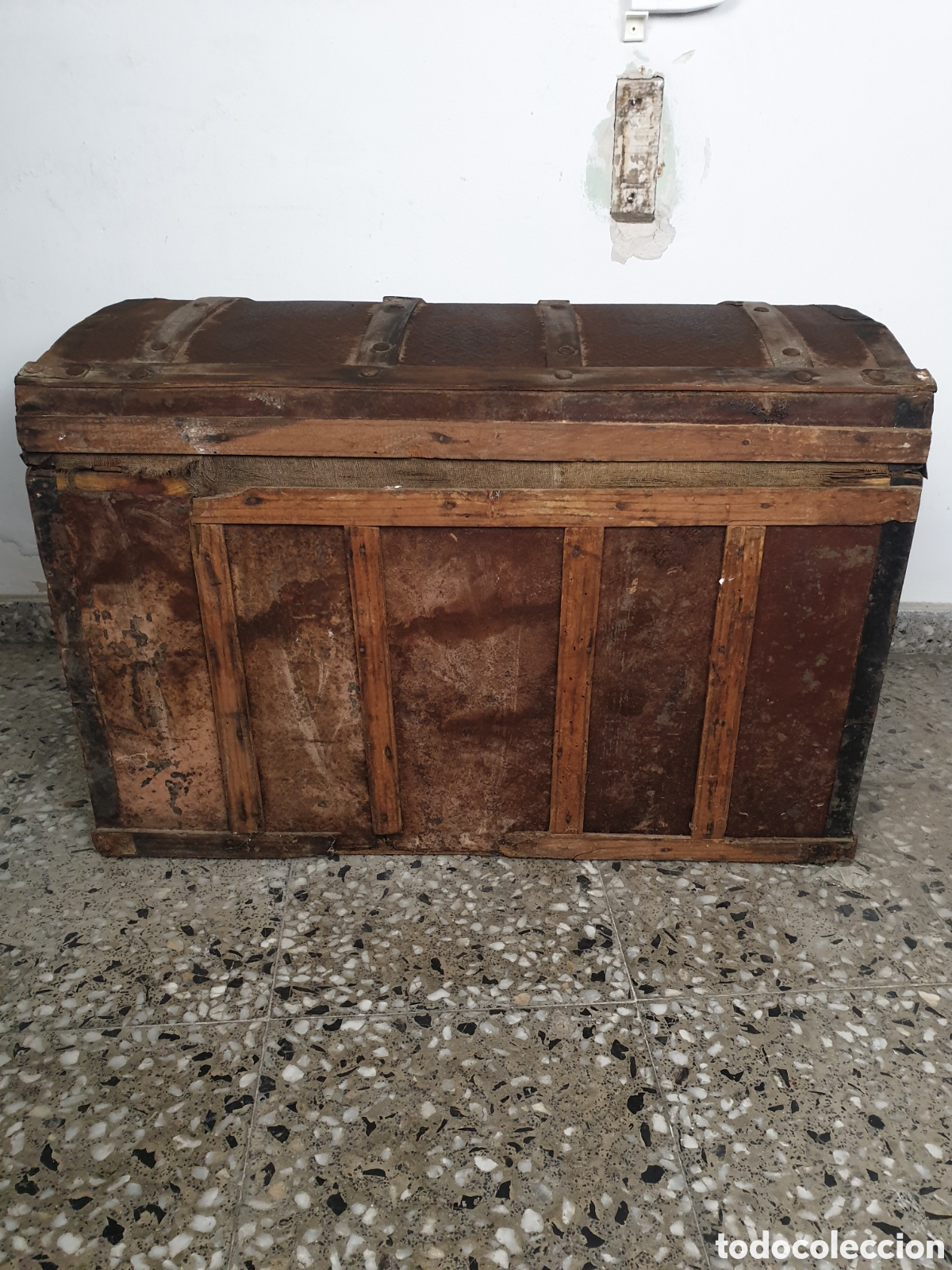 Antig&uuml;edades: Ba&uacute;l de viaje antiguo - Foto 6