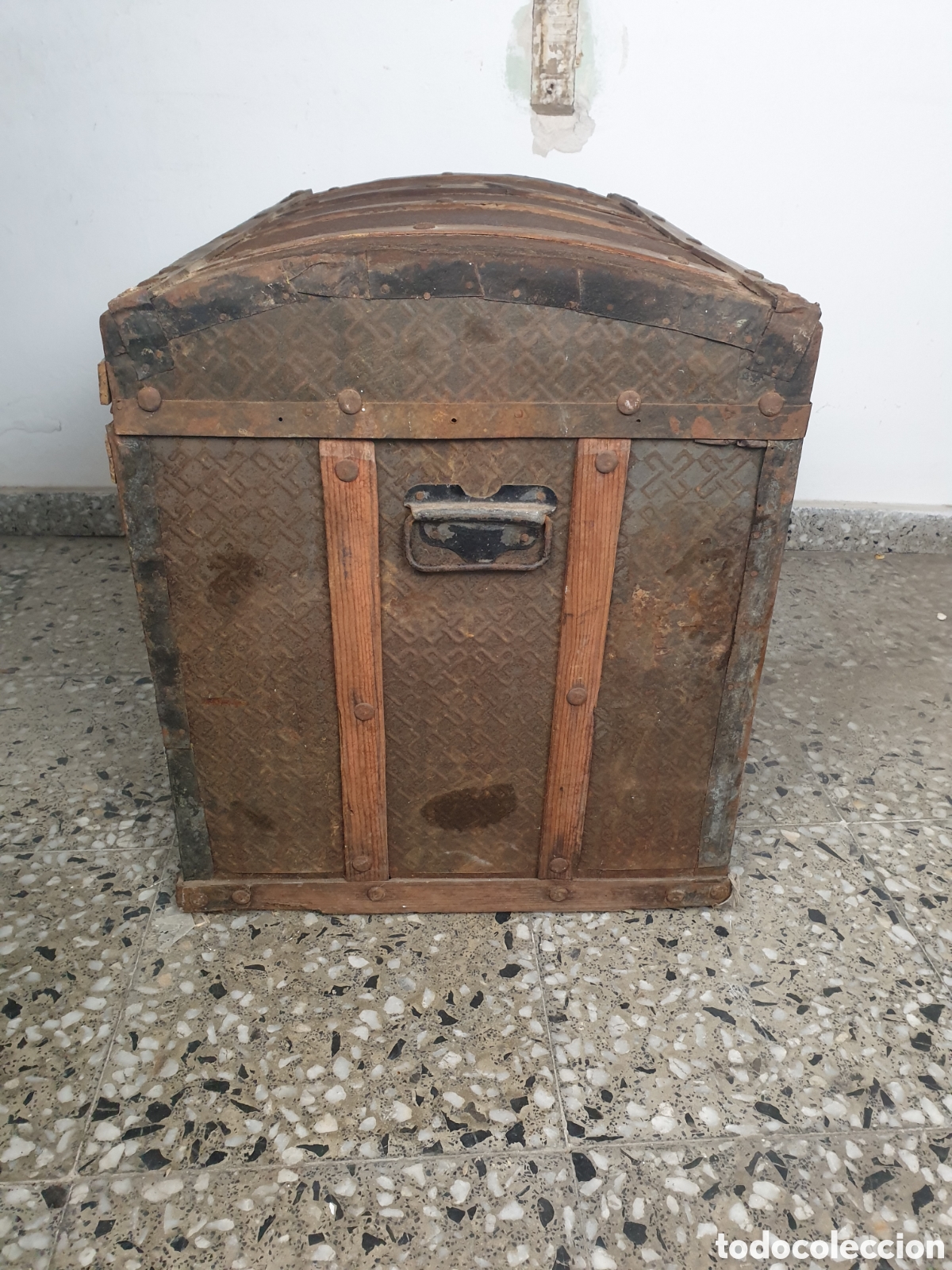 Antig&uuml;edades: Ba&uacute;l de viaje antiguo - Foto 7