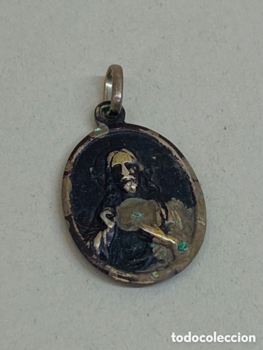 Antig&uuml;edades: Medalla de plata religiosa - Foto 1