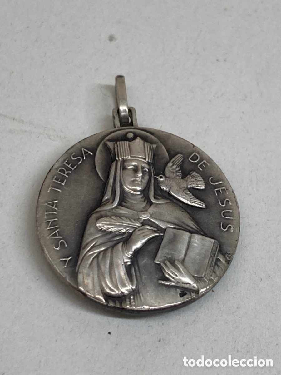 Antig&uuml;edades: Medalla de plata religiosa - Foto 1