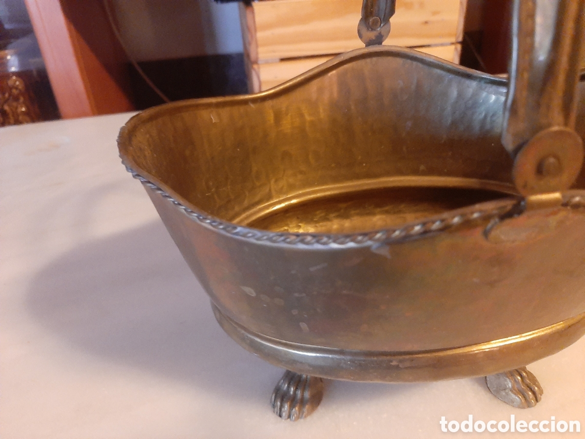 Antig&uuml;edades: CENTRO DE MESA O CESTA DE BRONCE O LATON - Foto 2