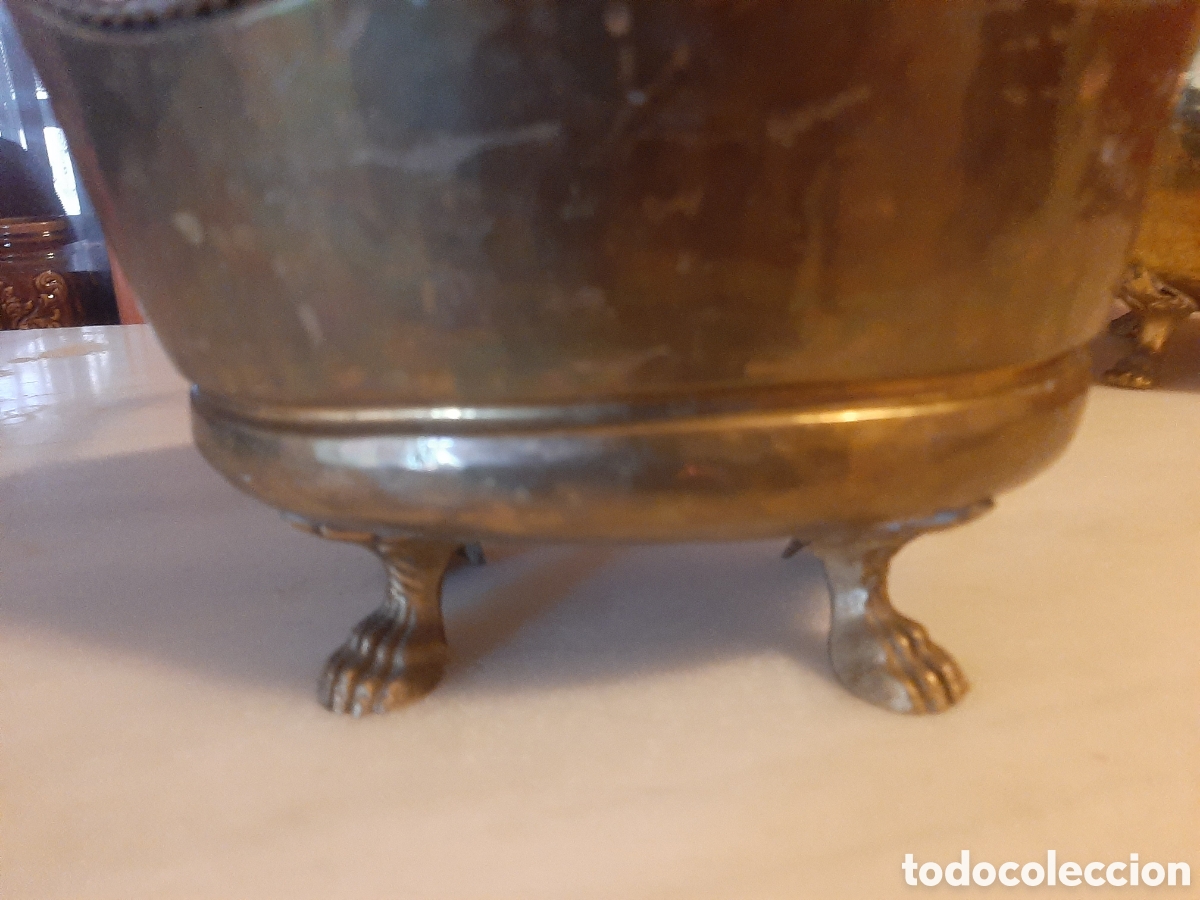 Antig&uuml;edades: CENTRO DE MESA O CESTA DE BRONCE O LATON - Foto 3